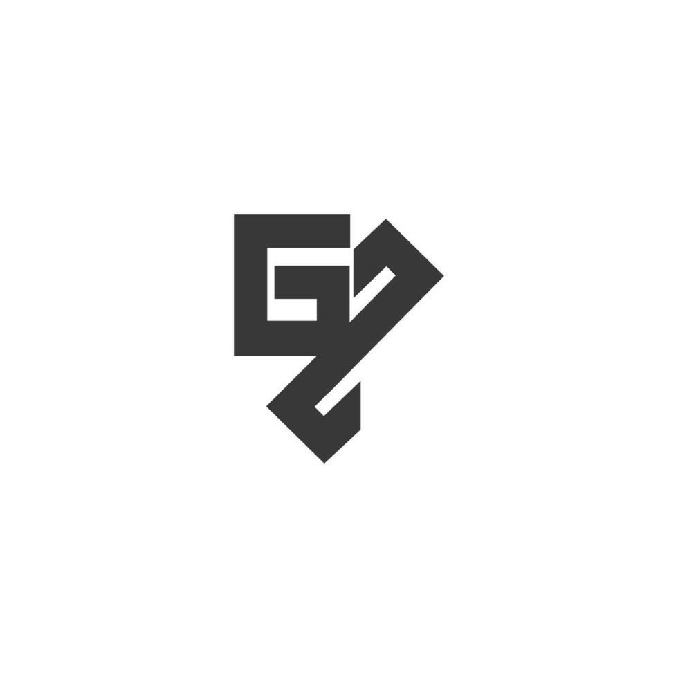 gz, zg, G und z abstrakt Initiale Monogramm Brief Alphabet Logo Design vektor