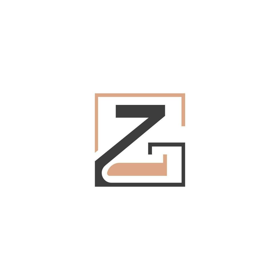 gz, zg, G und z abstrakt Initiale Monogramm Brief Alphabet Logo Design vektor