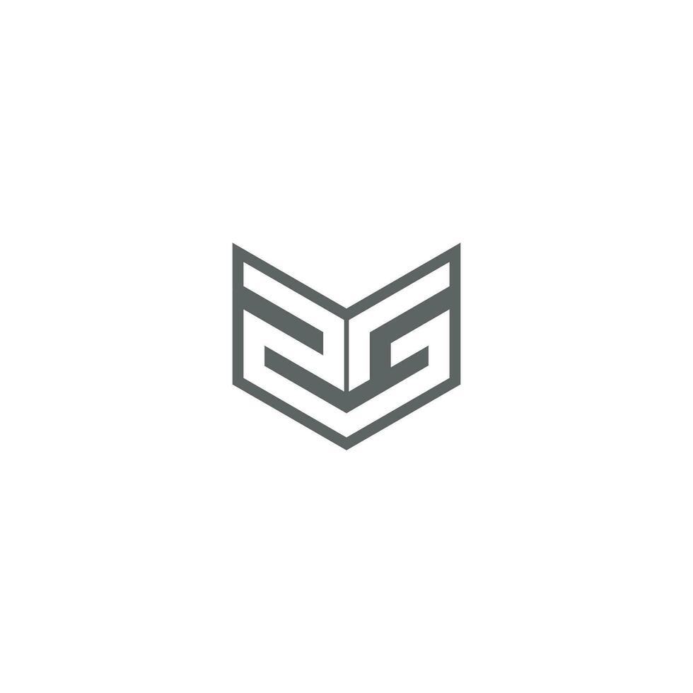 gz, zg, G und z abstrakt Initiale Monogramm Brief Alphabet Logo Design vektor