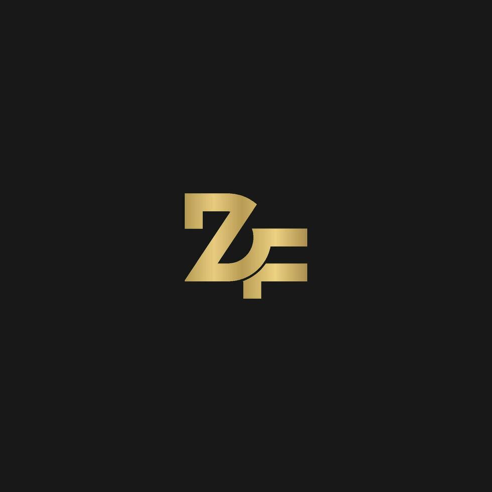 alphabet buchstaben initialen monogramm logo fz, zf, f und z vektor