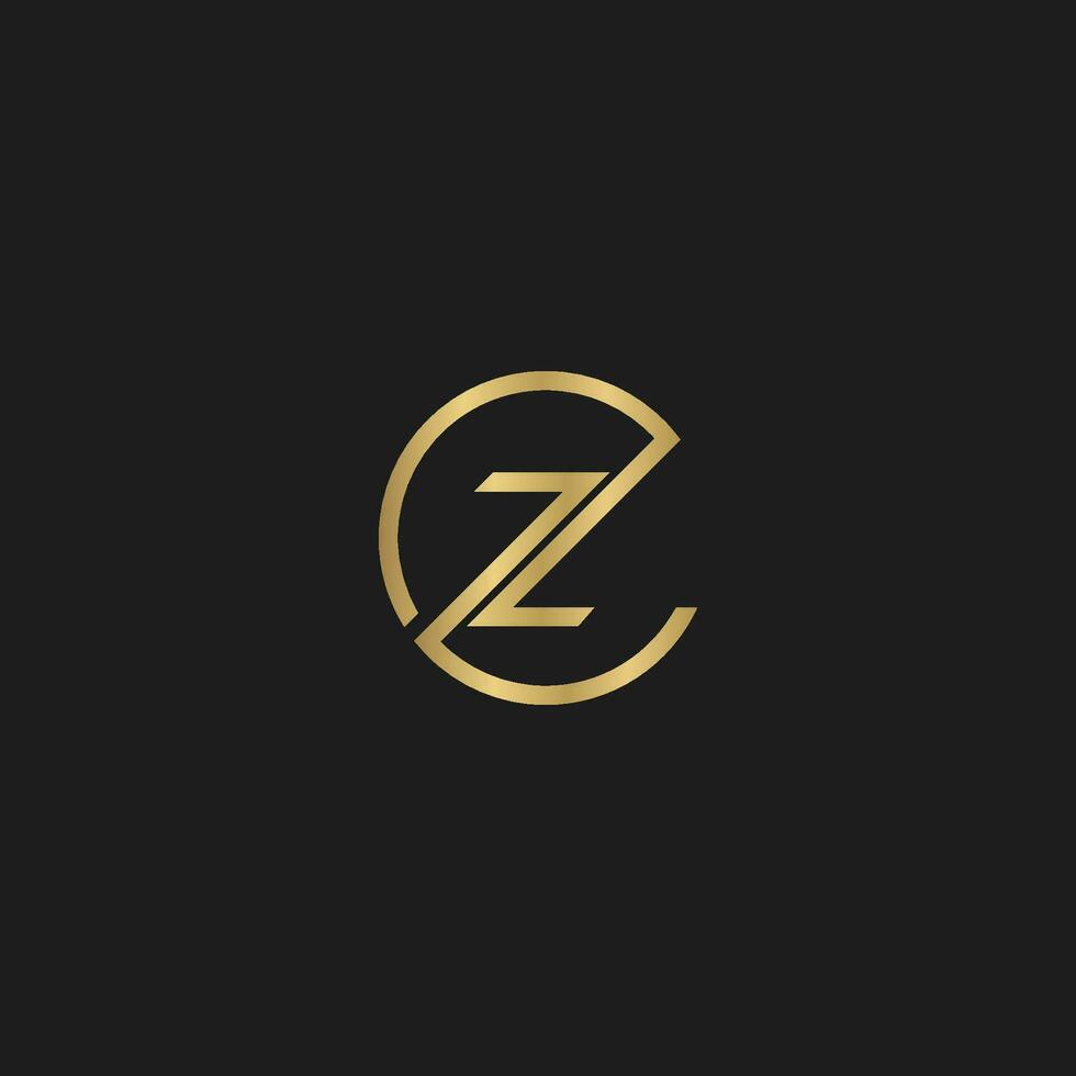 cz, zc, c und z abstrakt Initiale Monogramm Brief Alphabet Logo Design vektor