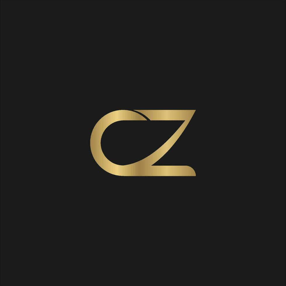 cz, zc, c und z abstrakt Initiale Monogramm Brief Alphabet Logo Design vektor