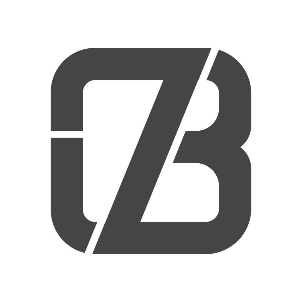 Alphabet Briefe Initialen Monogramm Logo bz, Zum Beispiel, z und b vektor