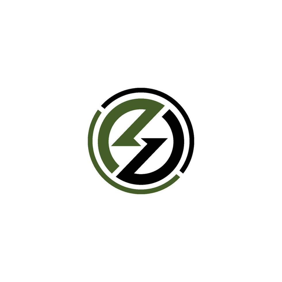 z brev logotyp design.z första baserad alfabet ikon logotyp design vektor