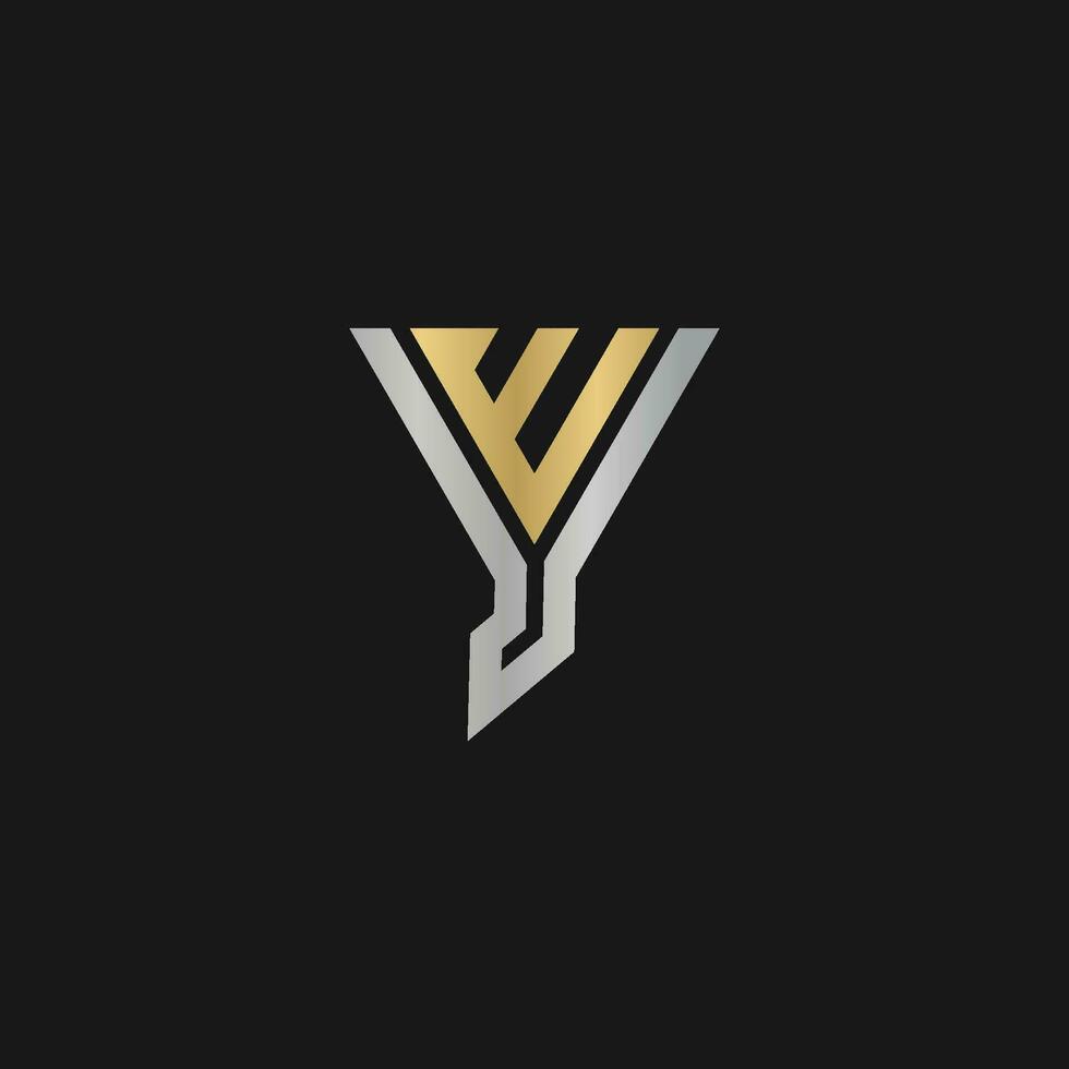 Alphabet Initialen Logo wy, Juhu, w und y vektor