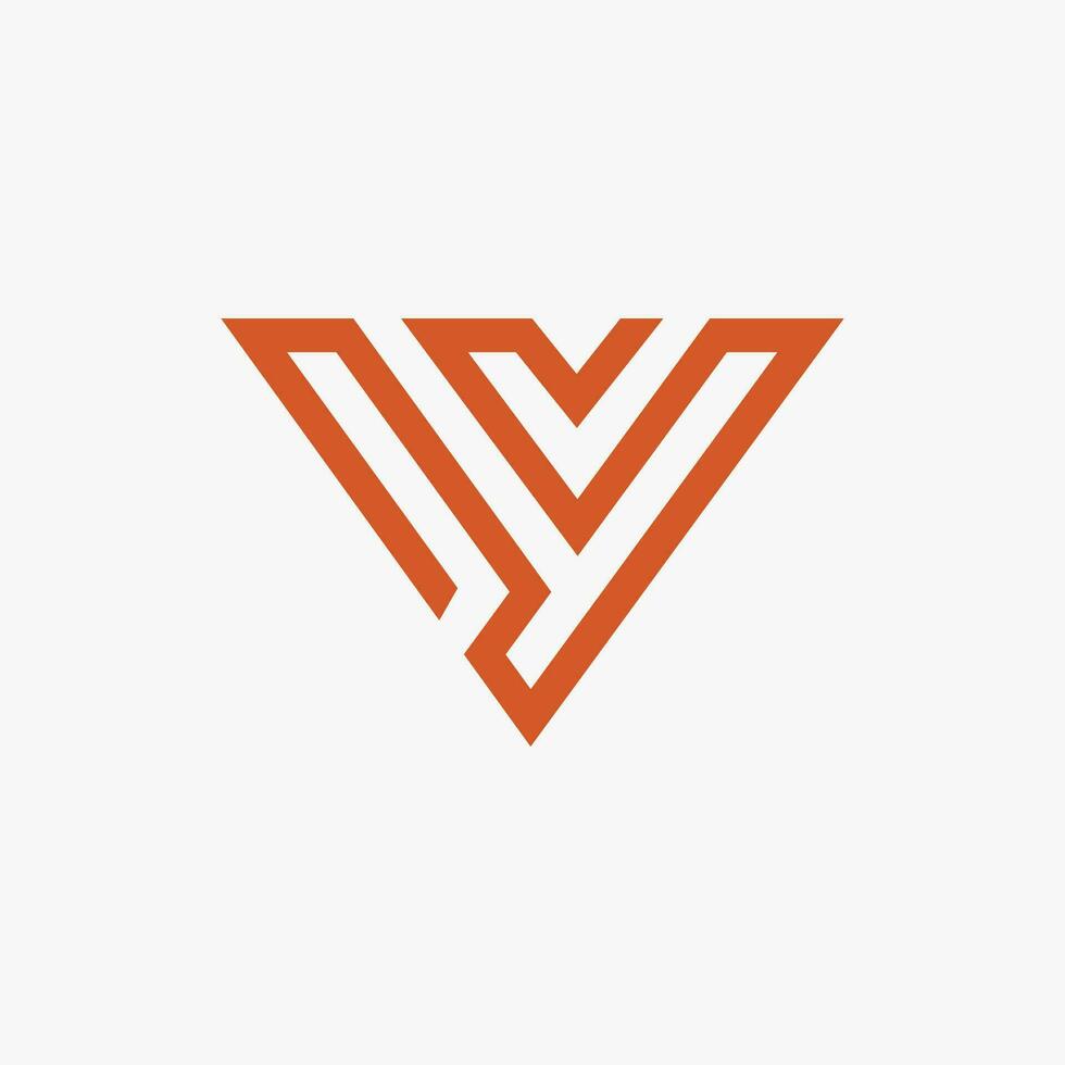 första brev y logotyp vektor design mall
