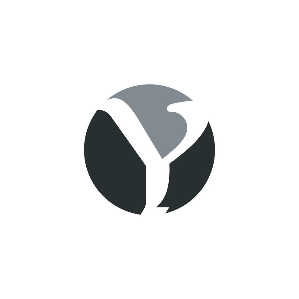 Initiale Brief y Logo Vektor Design Vorlage