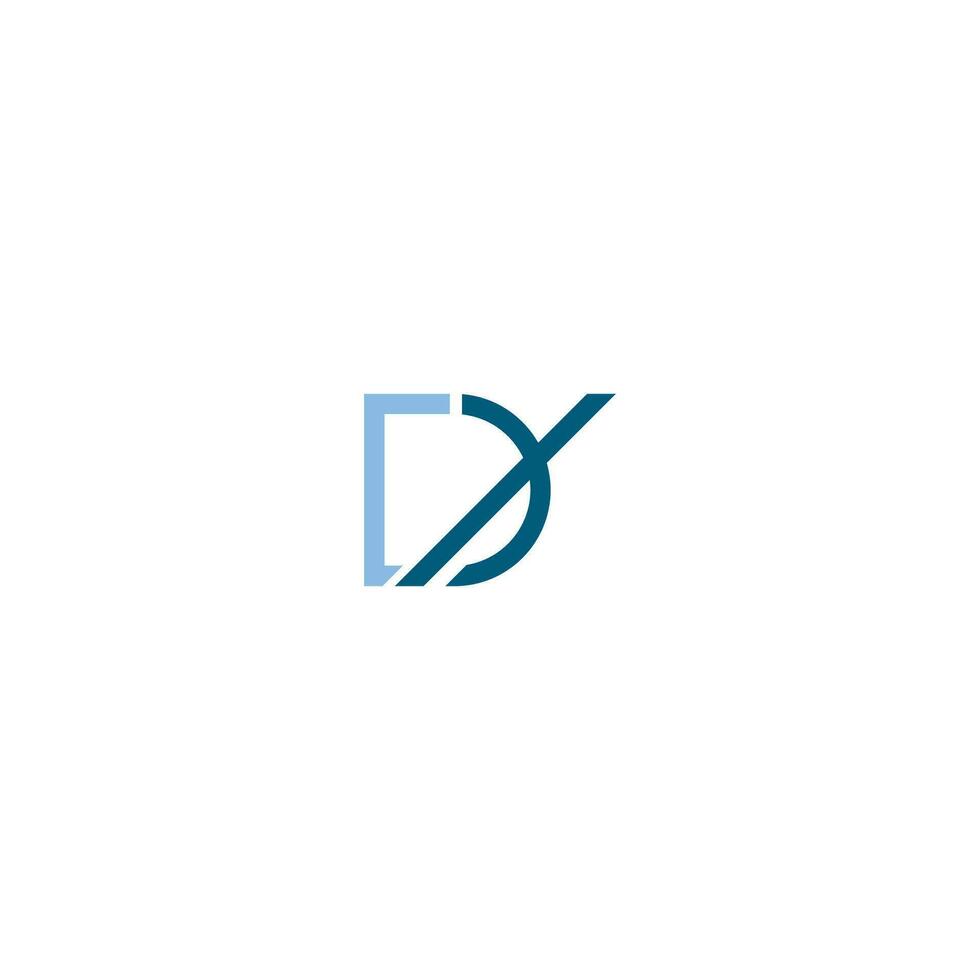 dx, xd, d und x abstrakt Initiale Monogramm Brief Alphabet Logo Design vektor