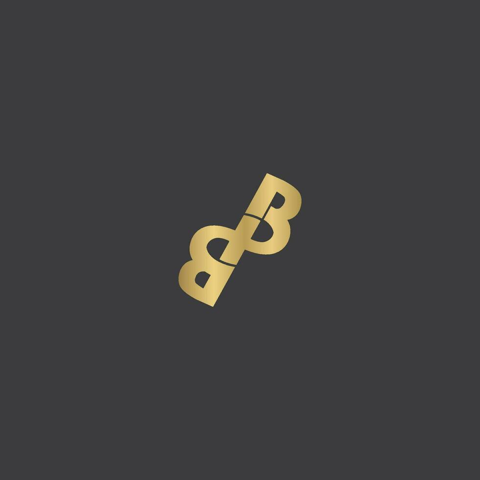 alfabet initialer logotyp bx, xb, x och b vektor