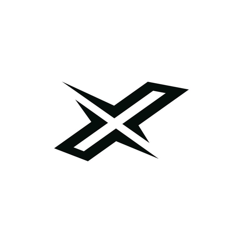 första brev x logotyp design mall vektor