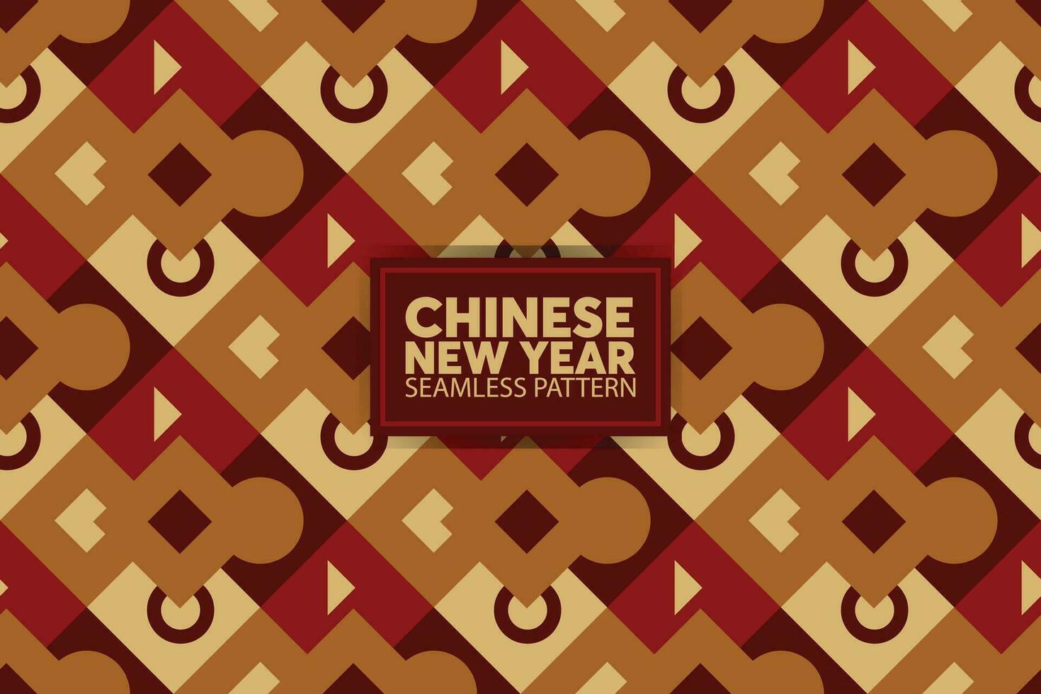 Chinesisch Neu Jahr nahtlos Muster Hintergrund rot und Gold Farben zum Abdeckung, Karte, Poster, Banner. vektor