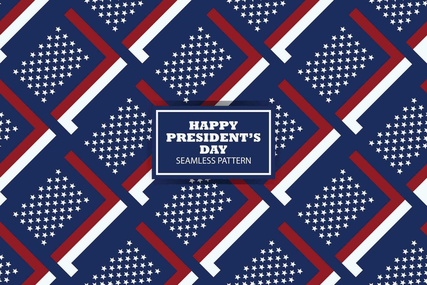 Präsidenten Tag nahtlos Muster Hintergrund Design. Banner, Poster, Gruß Karte. Vektor Illustration.