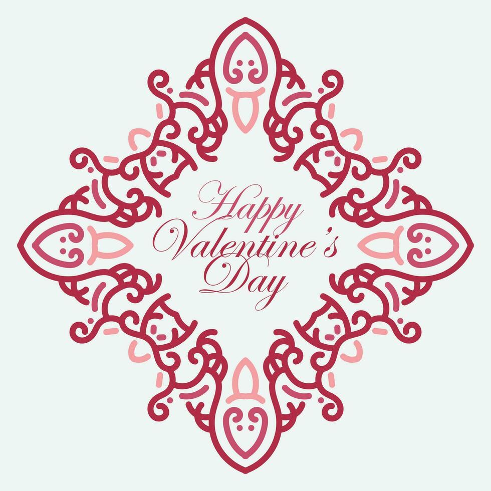 valentinstaghintergrund mit herzmuster und typografie des glücklichen valentinstagtextes. Vektor-Illustration. Tapeten, Flyer, Einladungen, Plakate, Broschüren, Banner. vektor