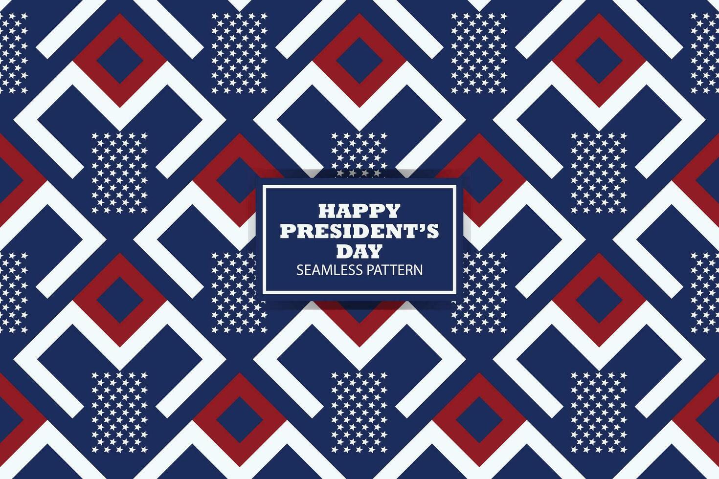 Präsidenten Tag nahtlos Muster Hintergrund Design. Banner, Poster, Gruß Karte. Vektor Illustration.