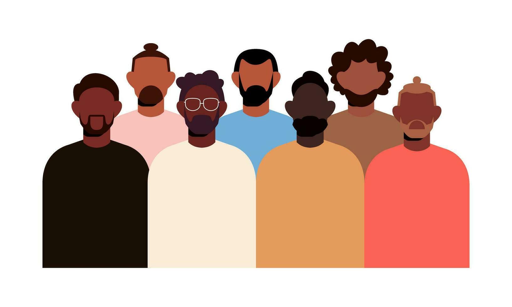 schwarz Gemeinschaft, afrikanisch Menschen versammelt zusammen Illustration vektor