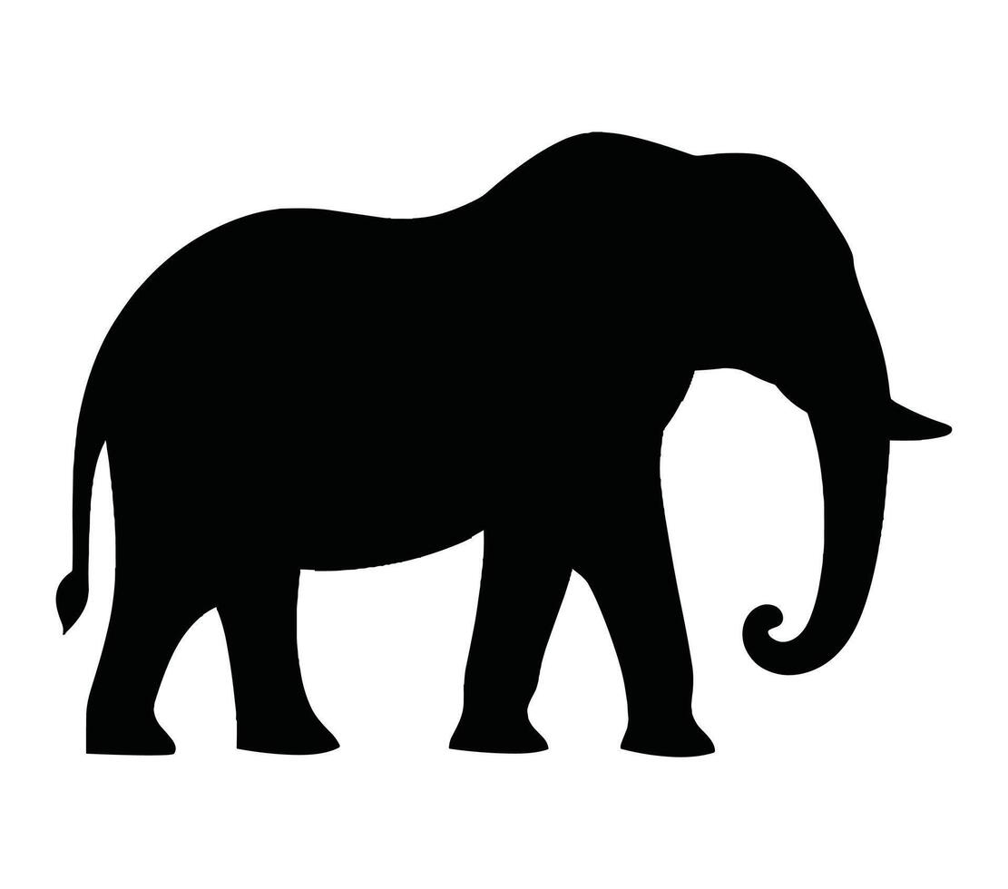 afrikansk elefant vektor illustration design konst.