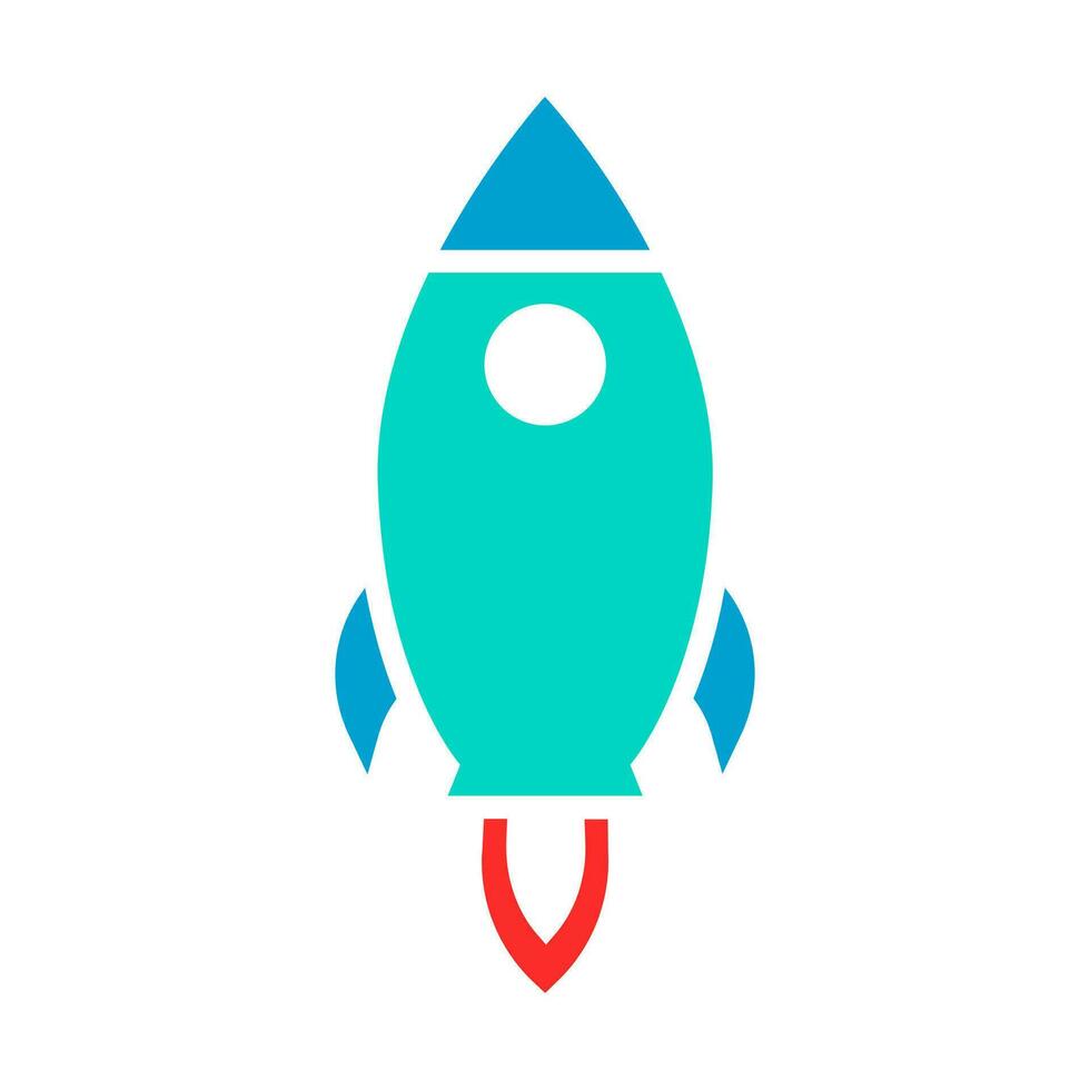 Cartoon-Rakete-Symbol vektor