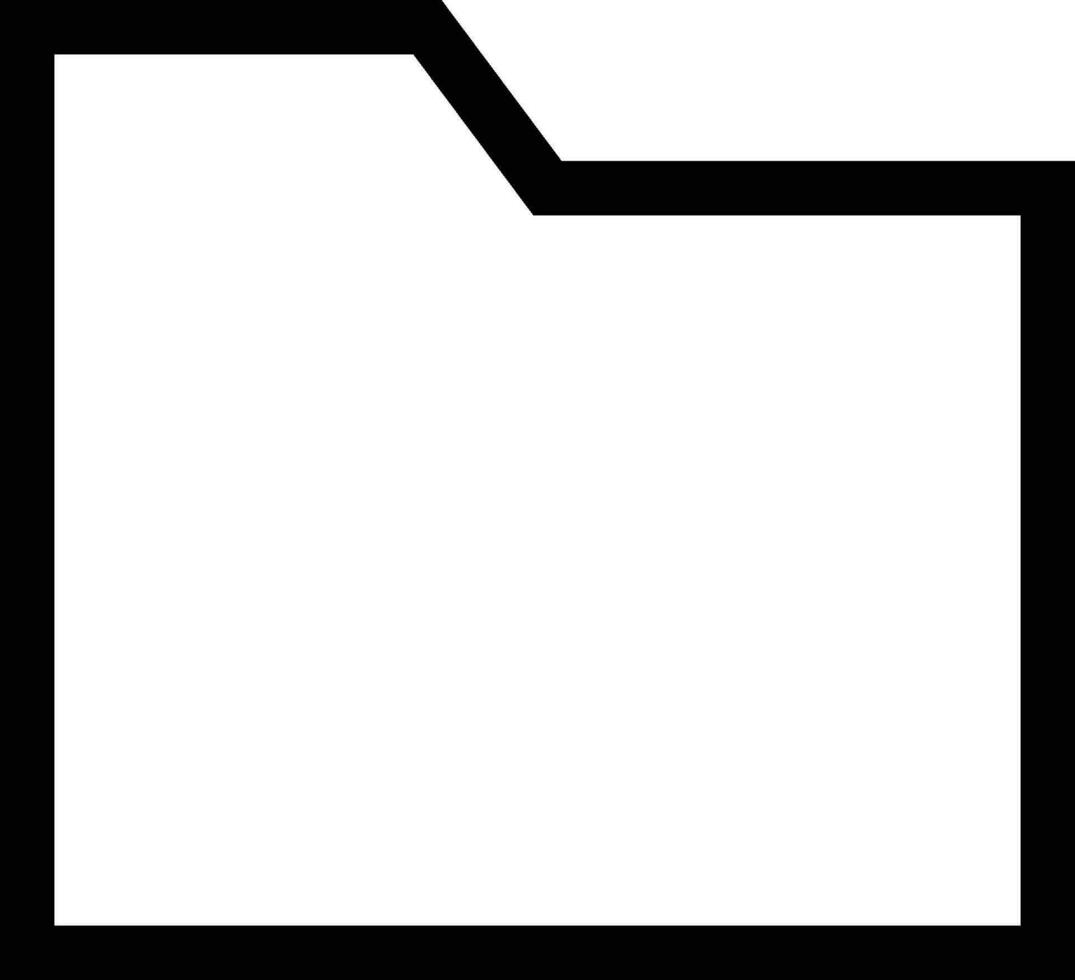 mapp vektor ikon symbol isolerat på vit bakgrund