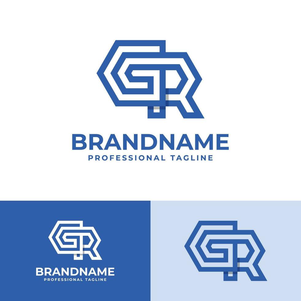 modern Initialen GR Logo, geeignet zum Geschäft mit GR oder rg Initialen vektor