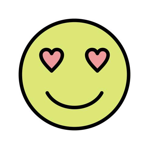 Kärlek Emoji Vector Icon