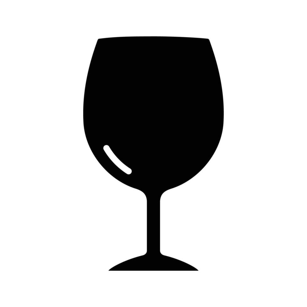 Wein Glas Symbol isoliert Vektor Illustration.
