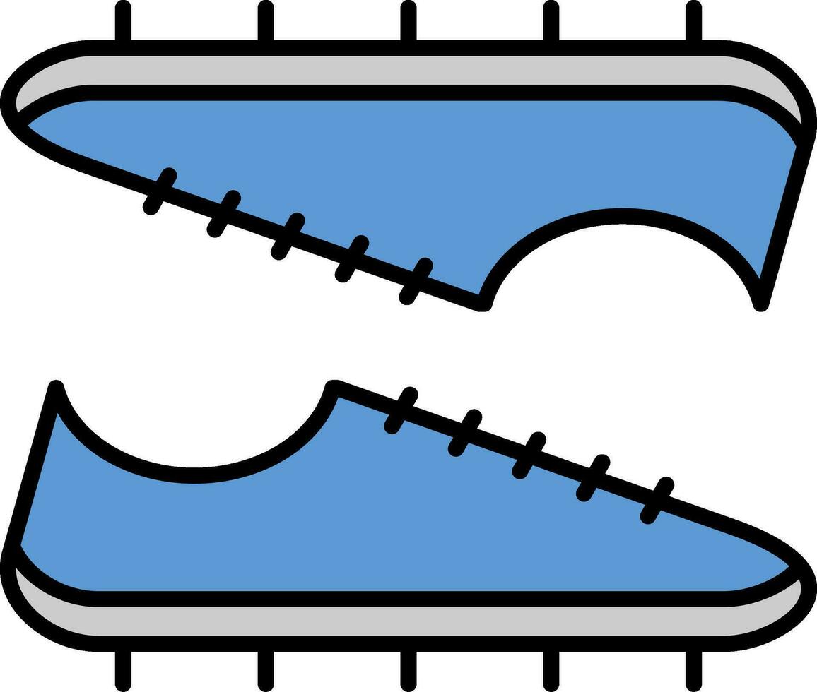 fotboll stövlar linje fylld ikon vektor