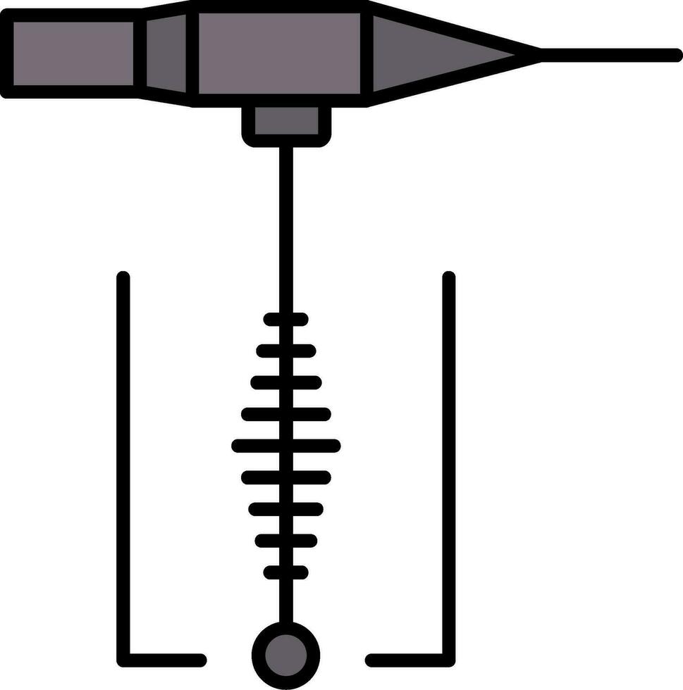 Schweißlinie gefülltes Symbol vektor