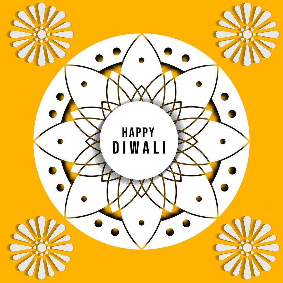 glückliches Diwali-Konzept in Papierkunstglückliches Diwali-Konzept in Papierkunst vektor