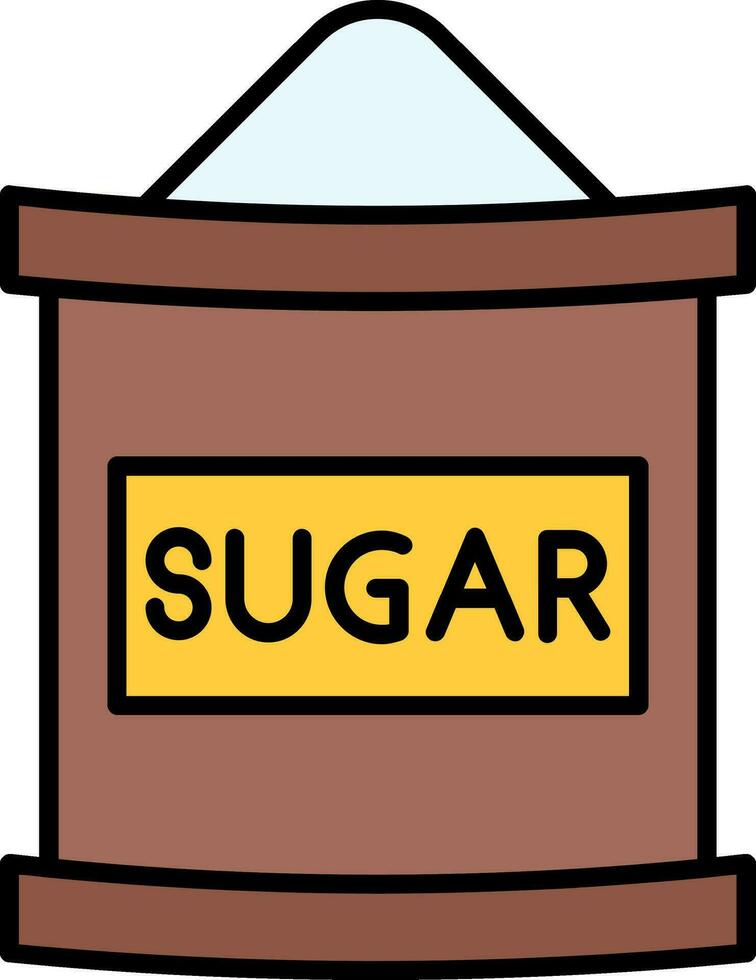 socker väska linje fylld ikon vektor