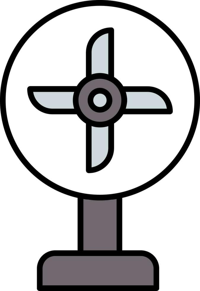 Fanlinie gefülltes Symbol vektor