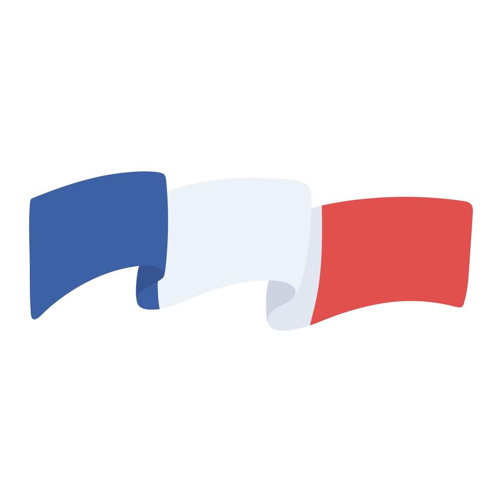 Frankreich Flaggenwelle vektor