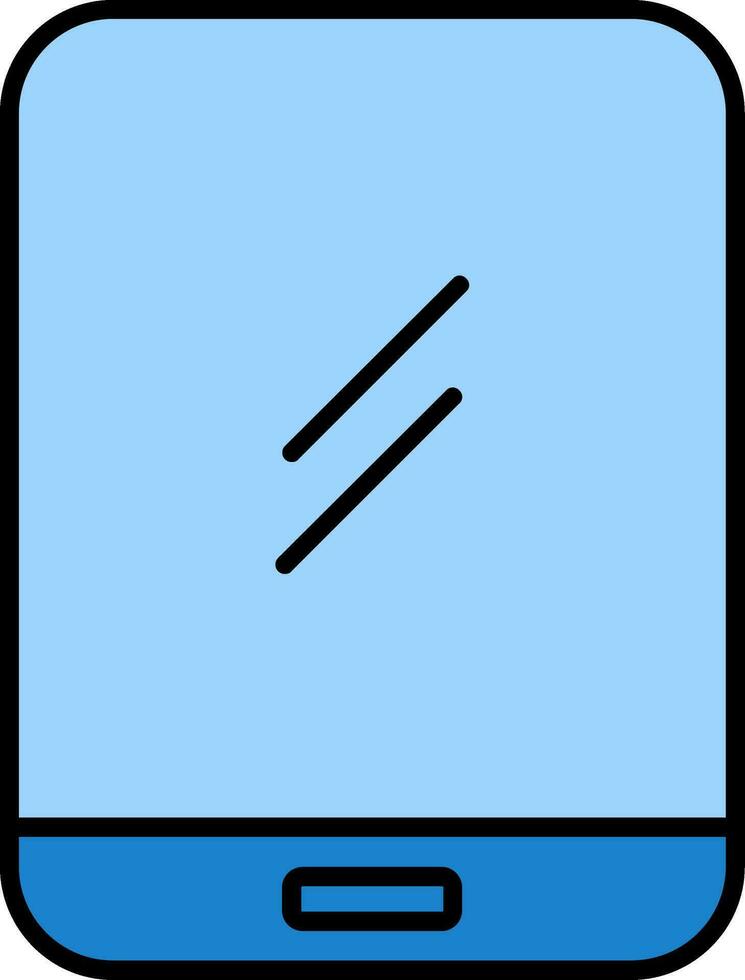 Tablette Linie gefüllt Symbol vektor