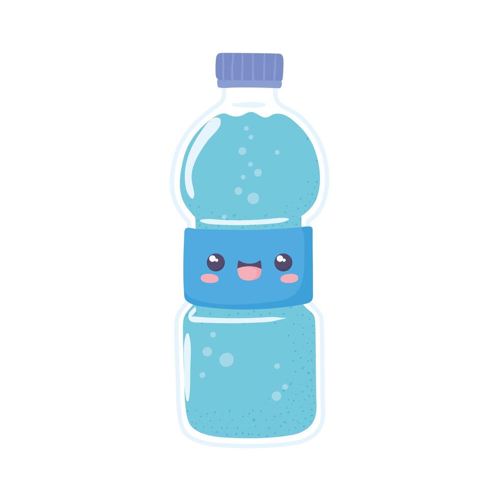 Wasserflasche Cartoon vektor