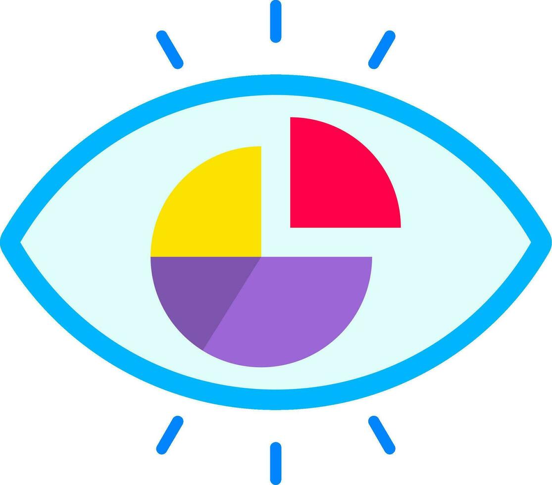 Visualisierung Linie gefüllt Symbol vektor