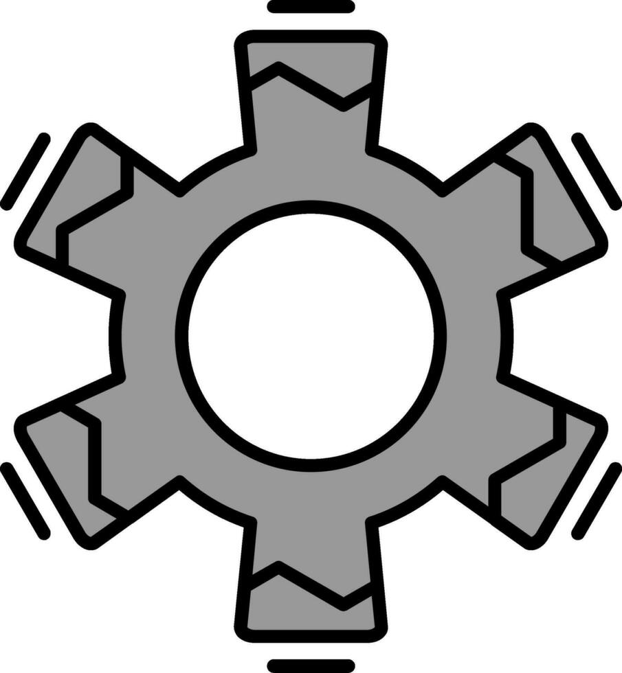 Einstellungslinie gefülltes Symbol vektor