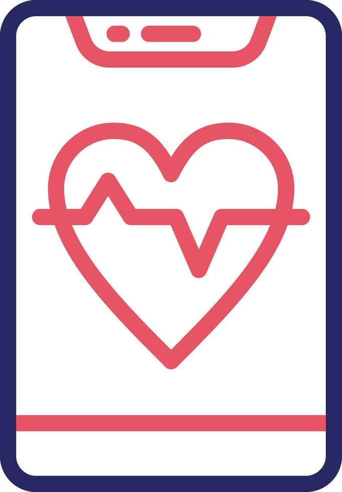 hjärtfrekvens vektor ikon
