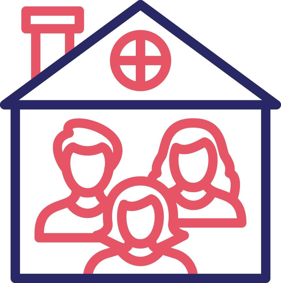 Familie Zuhause Vektor Symbol