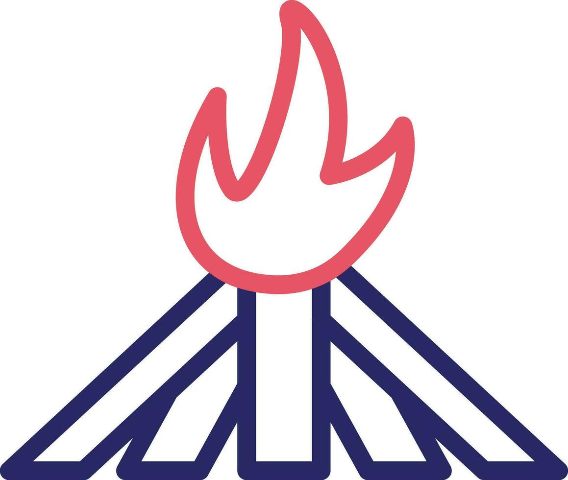 Lagerfeuer-Vektor-Symbol vektor