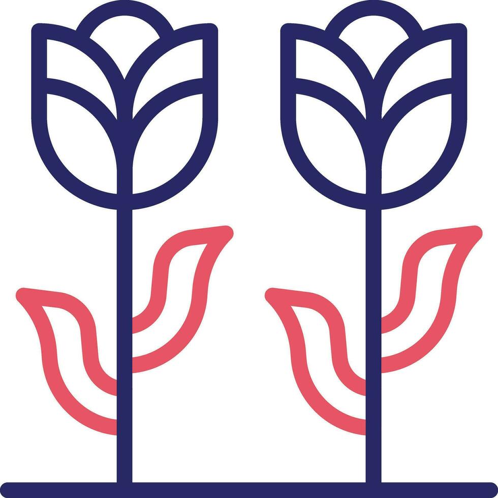 Symbol für Tulpenvektor vektor