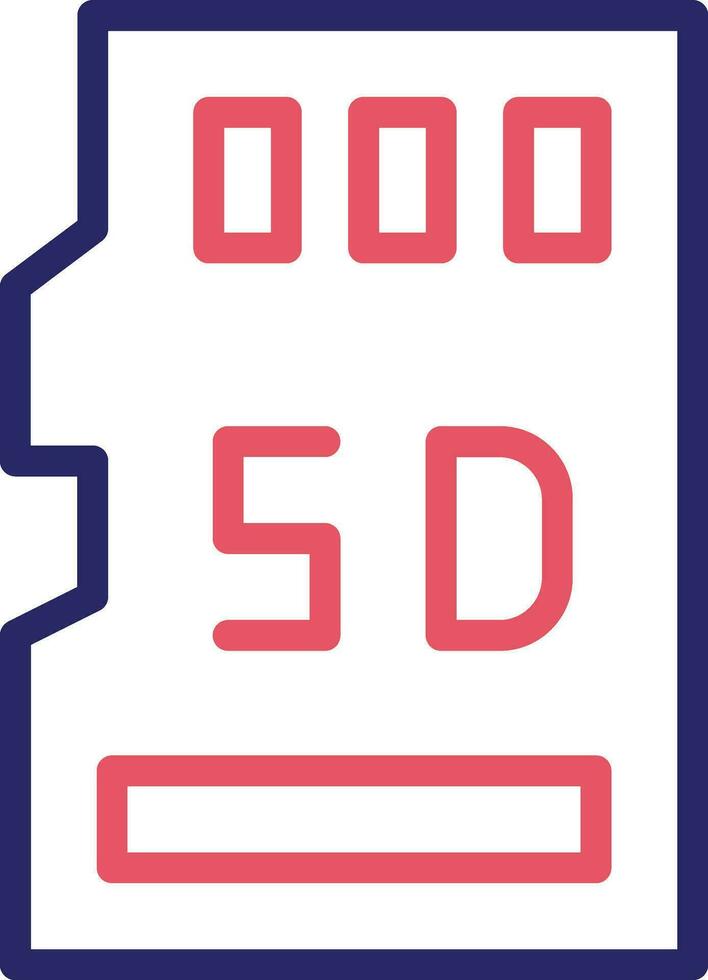 SD-Kartenvektorsymbol vektor