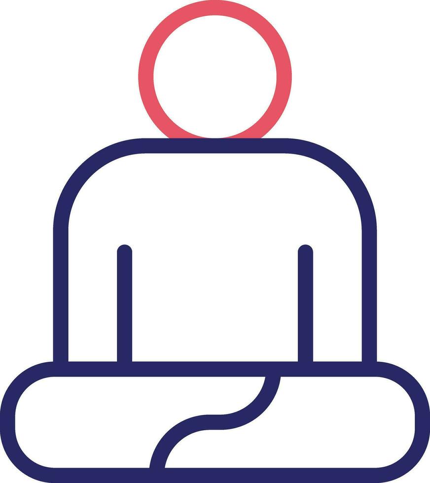 meditation vektor ikon