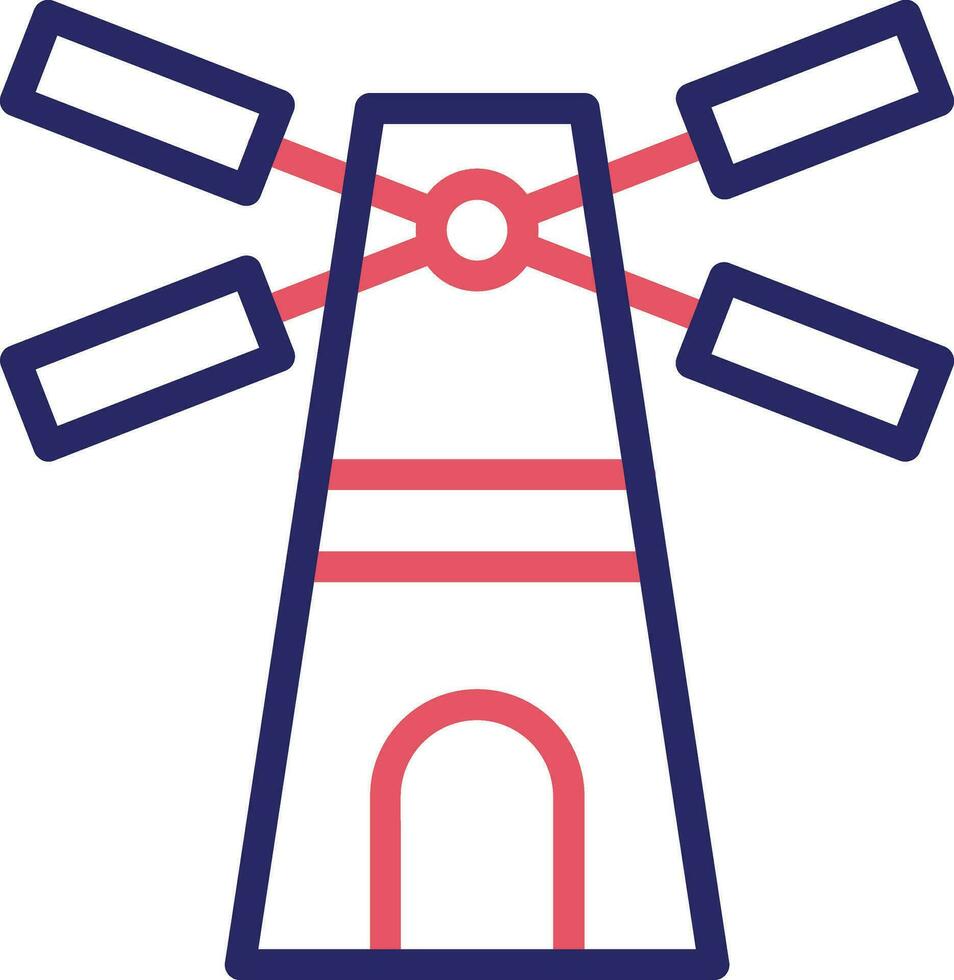 Symbol für Windmühlenvektor vektor