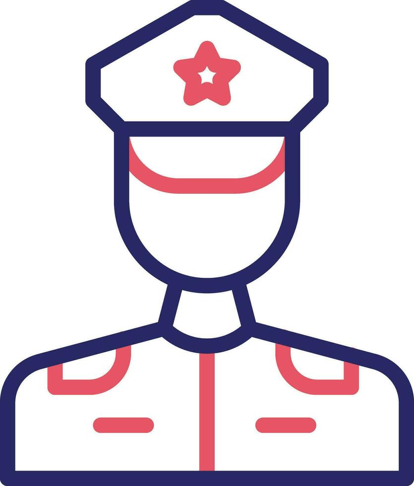 polis officer vektor ikon