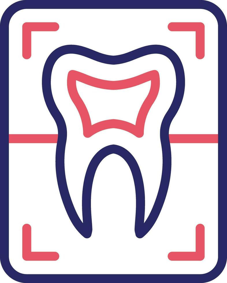 Zahn Röntgen Vektor Symbol