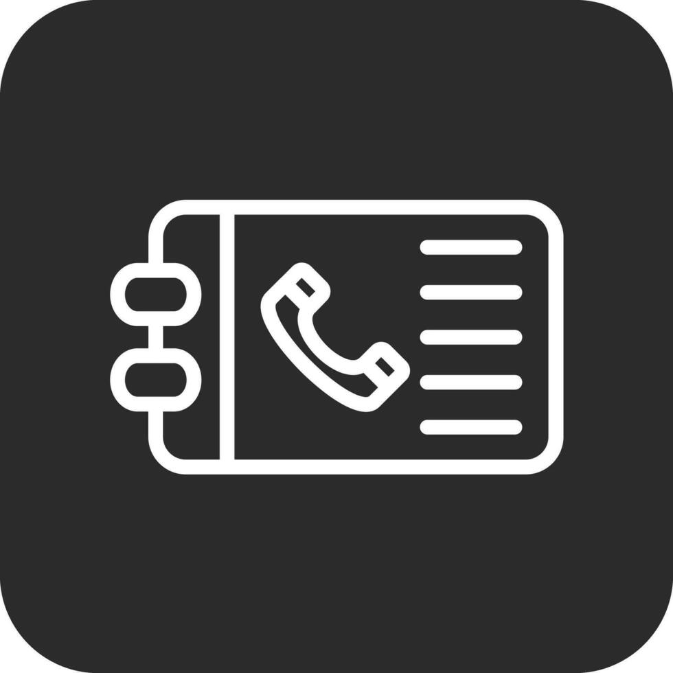 Telefonbuch Vektor Icon