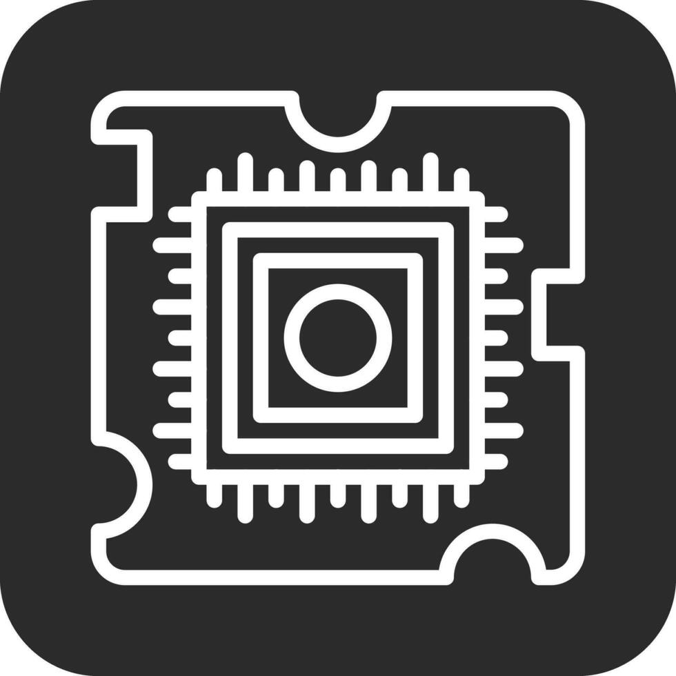 smart chip vektor ikon