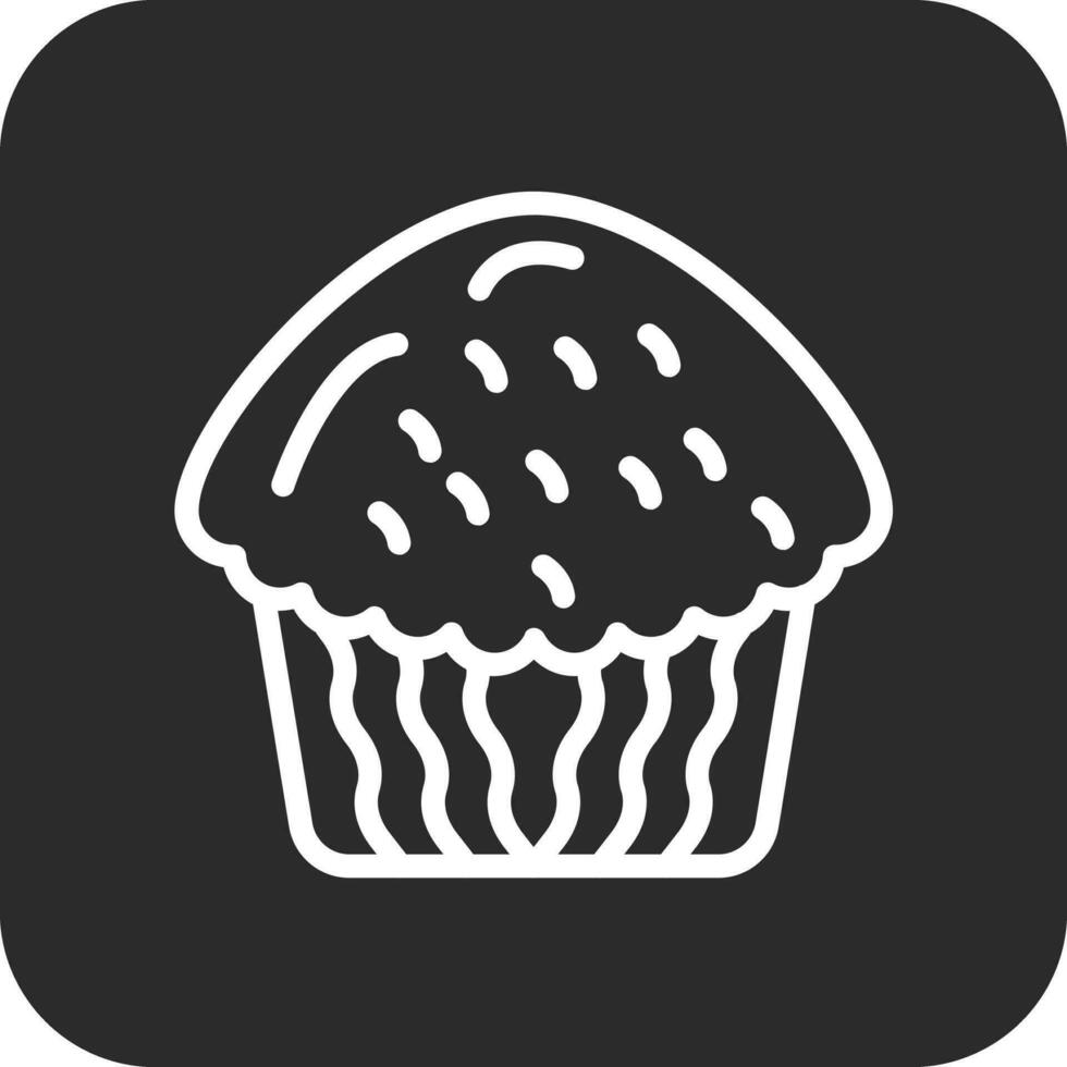 Cupcake-Vektor-Symbol vektor