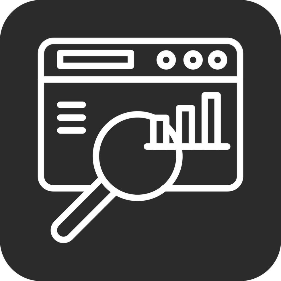 Suche Statistiken Vektor Symbol