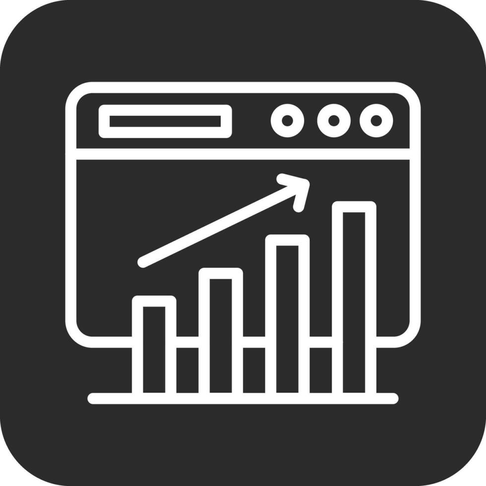 Webseite Bar Graph Vektor Symbol