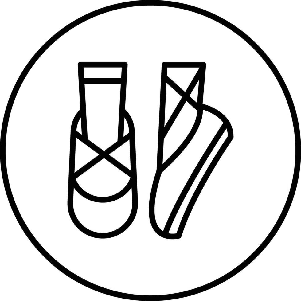 Ballett Schuhe Vektor Symbol